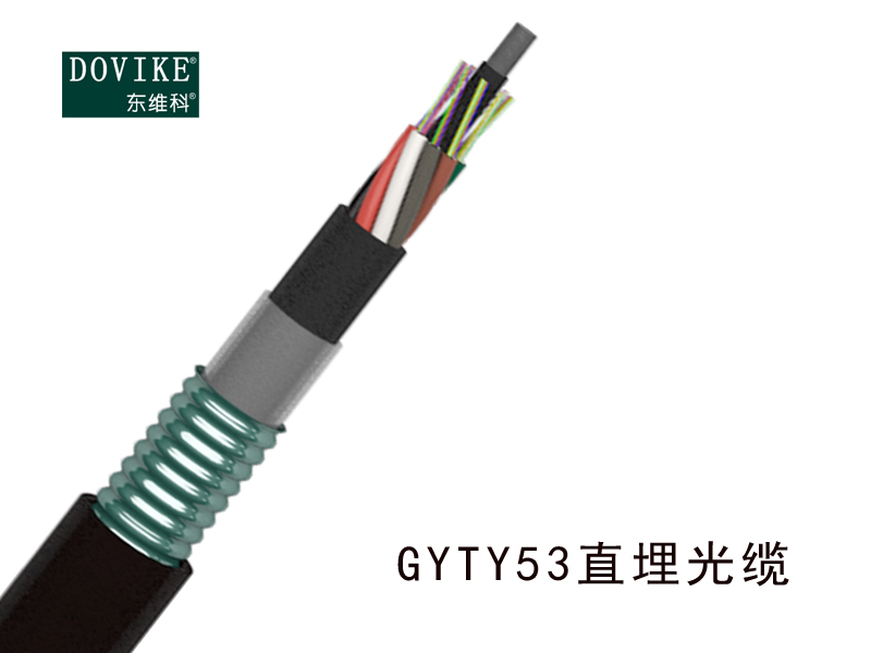 GYTY53室外鎧裝直埋光纜，24芯GYTY53地埋光纜